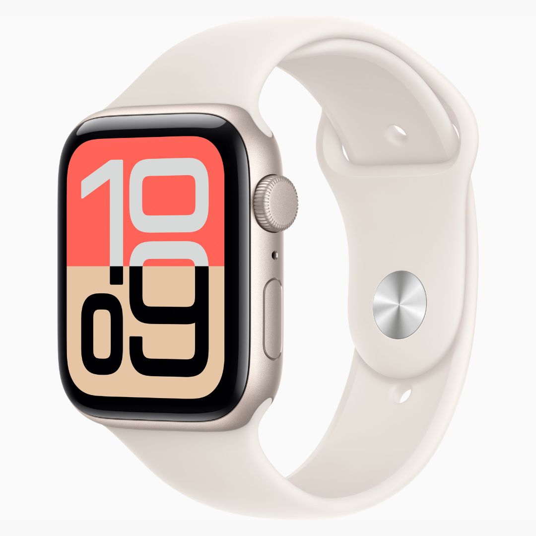 Apple Watch SE 3 Caixa de Alumínio Estelar com Pulseira Esportiva Estelar