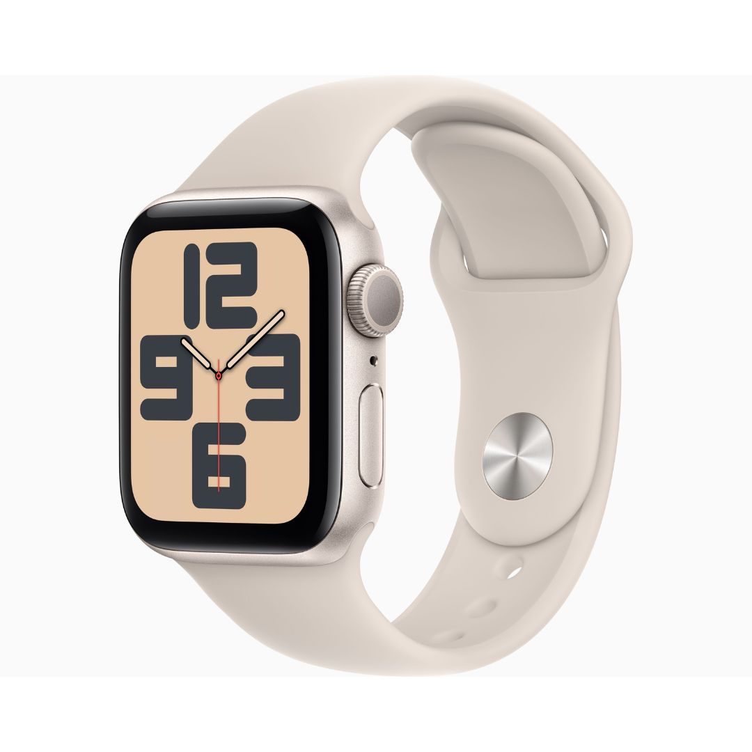 Apple Watch SE 2ª Wi‑Fi Bluetooth 5.3 • Caixa estelar de alumínio – 40 mm • Pulseira Esportiva Estelar