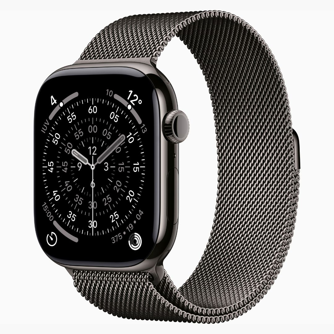 Apple Watch Series 11 Caixa de Titânio Ardósia com Pulseira Estilo Milanês Ardósia