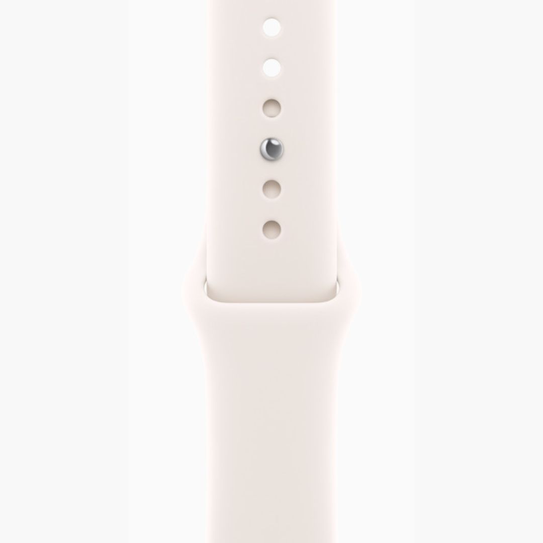 Alternative view of Apple Watch Series 11 Caixa de Alumínio Cor de Ouro Rosa com Pulseira Esportiva Blush-clara