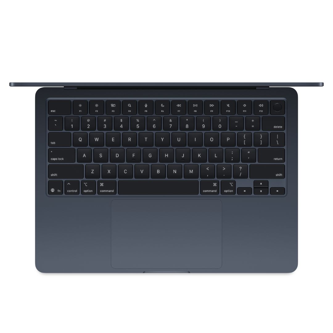 Alternative view of MacBook Air 13.6" Meia-noite – Chip M4, 16 GB RAM, 256 GB SSD
